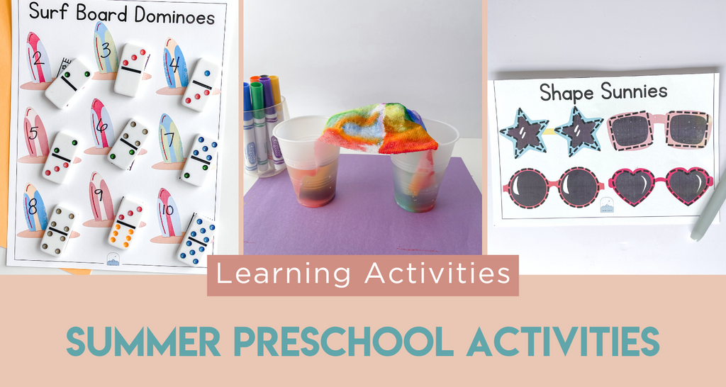 Easy and fun and easy summer activities for toddlers and preschoolers!
