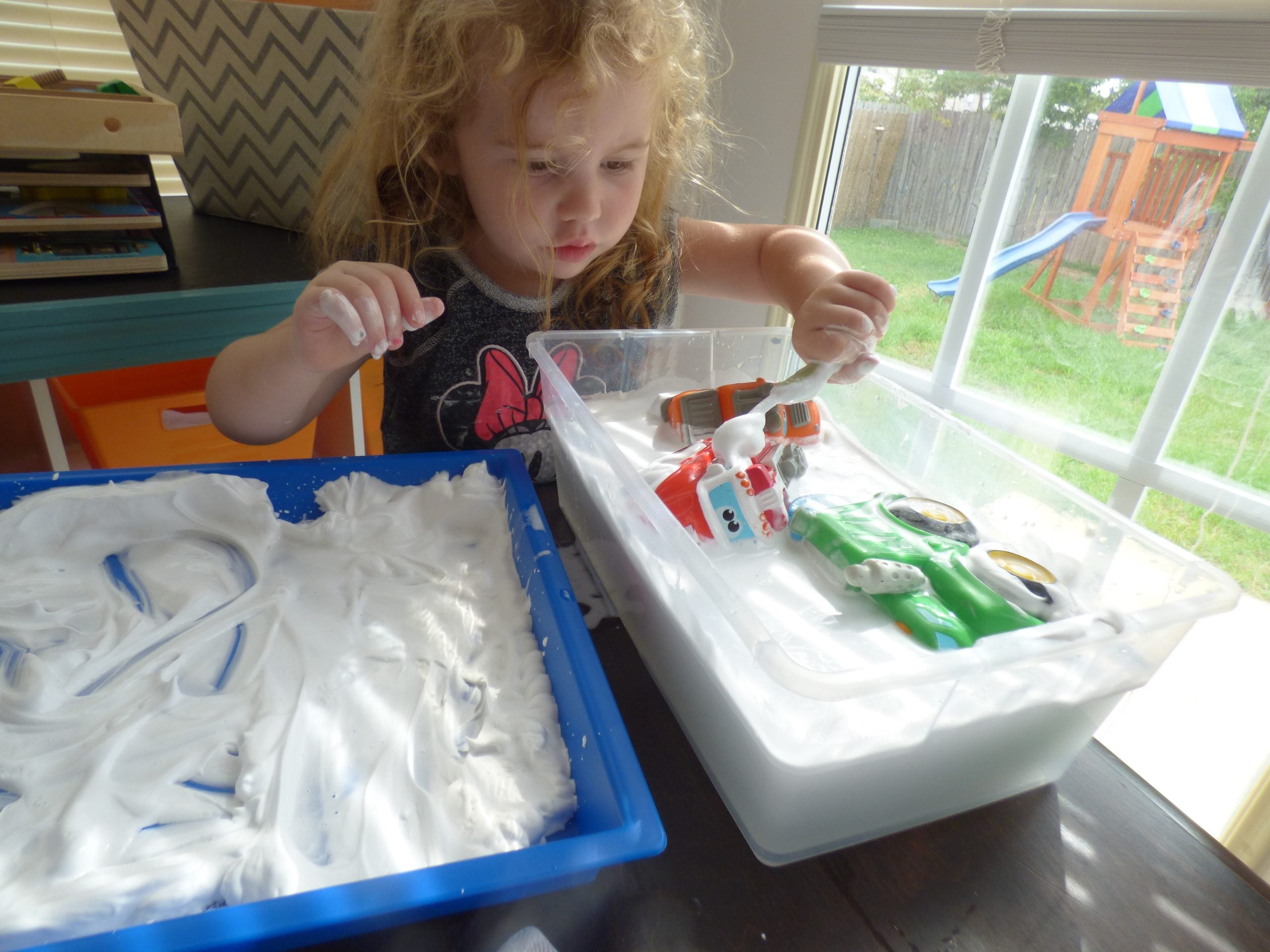 car activities for preschool car wash sensory bin